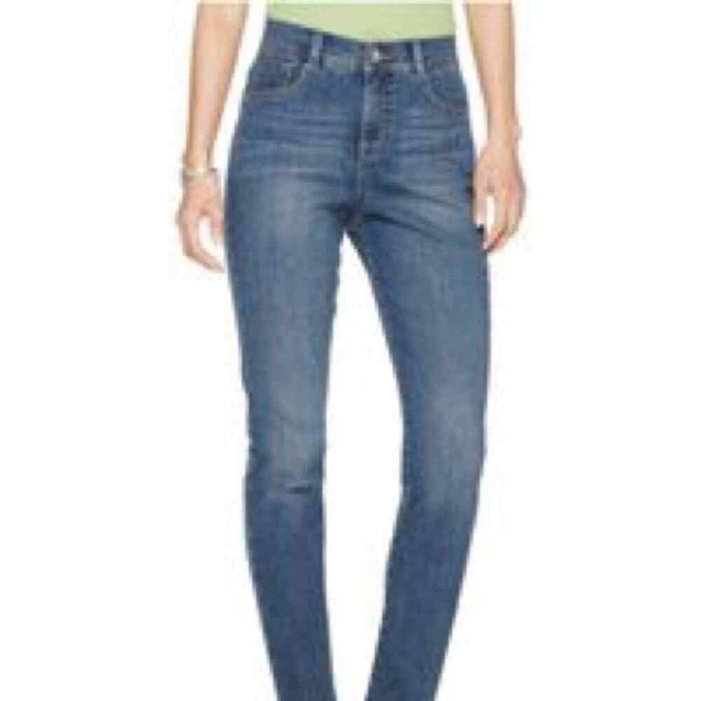 Style & Co Skinny Leg Bardot Denim Jeans size 8 NEW Blue